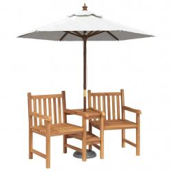 Chaises de Jardin Marron 152 x 63 x 89 cm Bois de teck solide