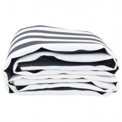 Tissu de remplacement de store anthracite et blanc 3 x 2 m