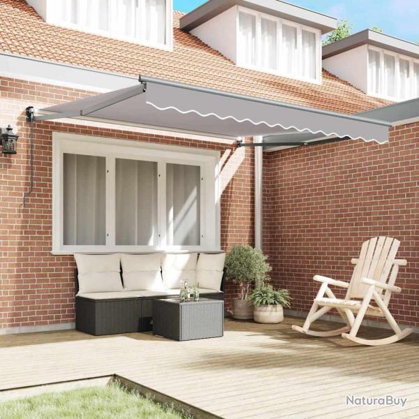 Store manuel rtractable Gris clair 350x250 cm