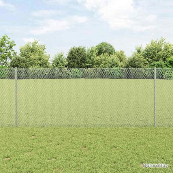 Panneaux de Clture 10 pcs U-Channel 100 cm Acier Galvanis