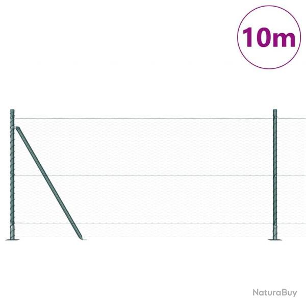 Clture Hexagonale Verte 0.8x10 m en Acier