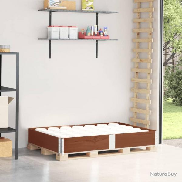 Collier de palette marron 150x100 cm bois de pin solide