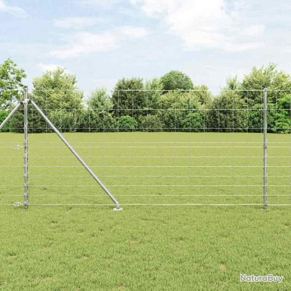 Clture de champ 1,2 x 25 m en acier galvanis