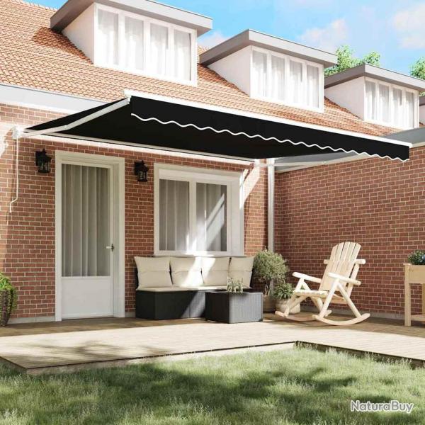Auvent rtractable manuel Noir 400x300 cm