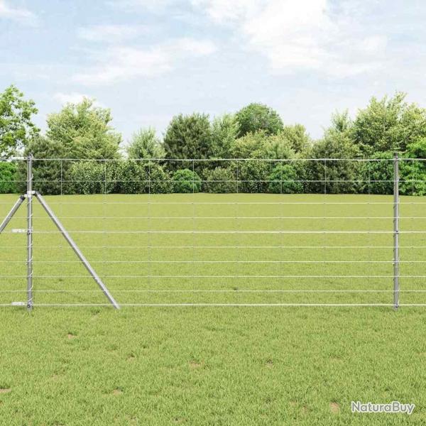 Clture de champ 1 x 50m en acier galvanis
