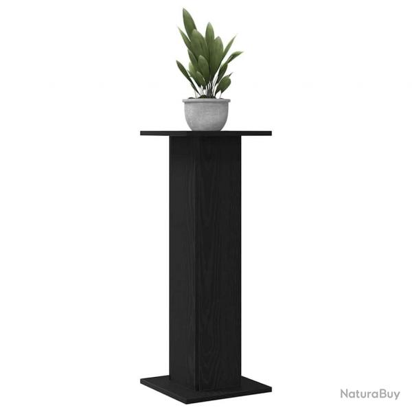 Support de plante 2 pcs Chne noir 30x30x80 cm Bois d'ingnierie