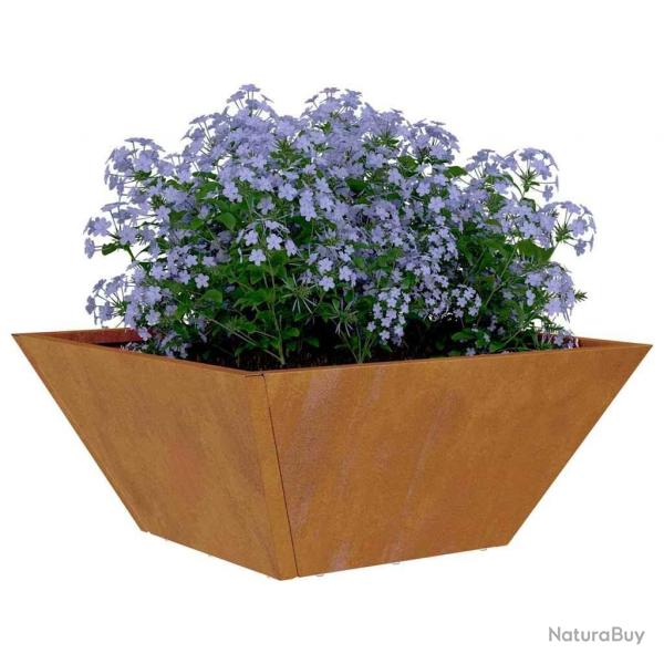 Bols  fleurs , 5 pcs, 35x35x15 cm en acier corten.