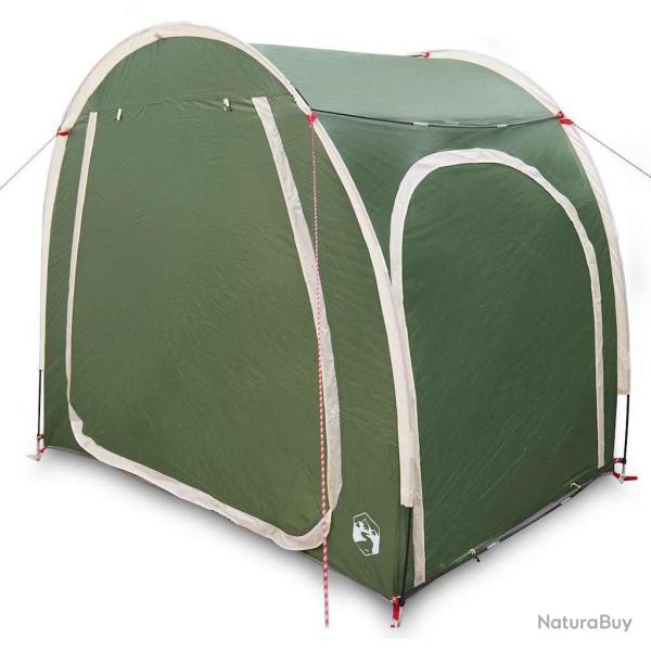 Tente de rangement pour vlos avec toit Vert 218 x 156 x 180 cm