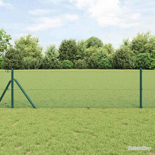 Clture en fil soud verte 0,6x50 m en acier