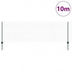Clôture Euro avec 5 U Posts Verte 0.8x10 m Acier