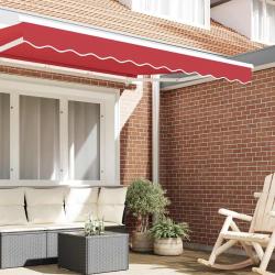 Auvent pour cadre de 3 m Rouge 2.8x0.2 m