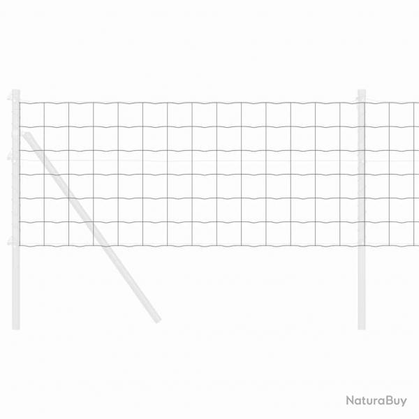 Clture Euro Grise 0,6x50 m Acier