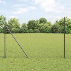Clôture Hexagonale Grise Gris 1.6 x 50 m Acier