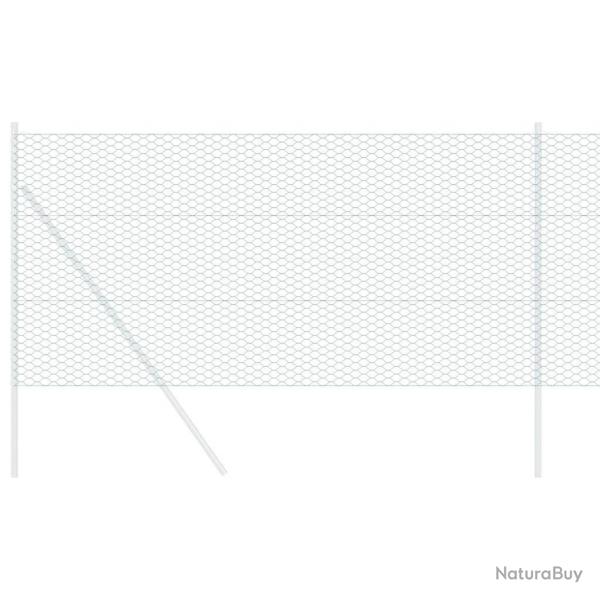 Clture Hexagonale Grise Vert 1.2 x 50 m Acier
