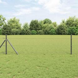 Clôture Hexagonale Grise Gris 1.2 x 50 m Acier