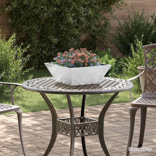 Jardinires en bowl , 5 pices, 40x40x15 cm, en acier galvanis.