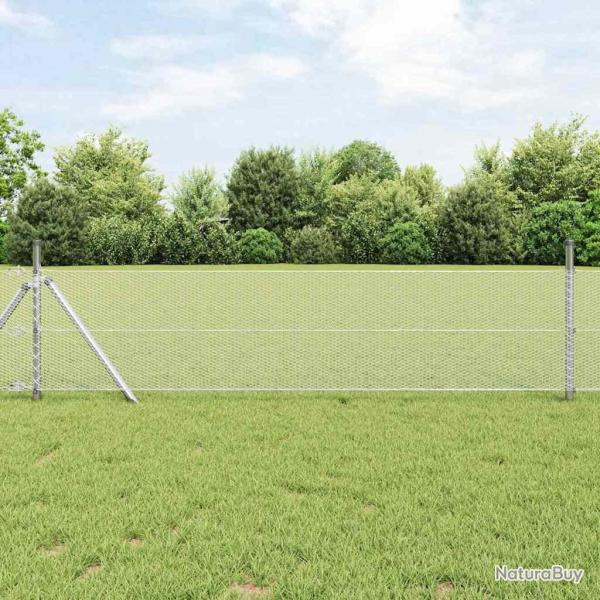 Clture hexagonale 0.4x100 m Acier galvanis