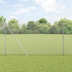 Kit de Clôture 2 pièces Acier galvanisé 25 x 1,5 m Durable