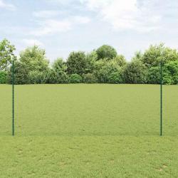Pots de clôture 11 pcs U-Channel Vert 150 cm Acier