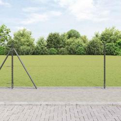 Clôture hexagonale Gris 1x50 m Métal
