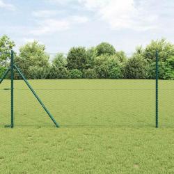 Clôture Hexagonale Grise Vert 1 x 100 m Acier