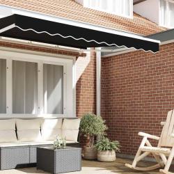 Lambrequin pour cadre de 3,5 m Noir 3,3 x 0,2 m