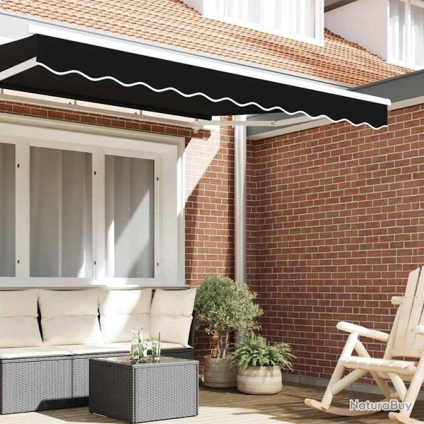 Lambrequin pour cadre de 3,5 m Noir 3,3 x 0,2 m