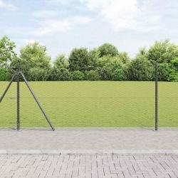 Clôture Hexagonale Grise 0.8x50 m en Acier