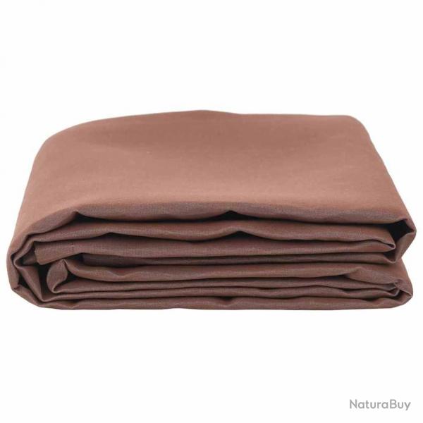 Tissu de rechange pour auvent marron 10x1,6 m