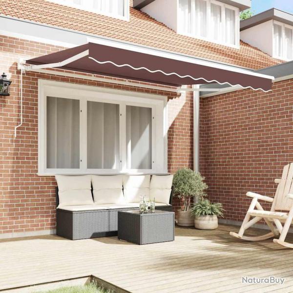 Auvent Rtractable Marron 350x200 cm