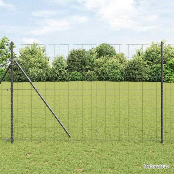 Clture Euro grise 1,6x10 m acier