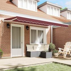 Auvent Rétractable Bordeaux 350x200 cm
