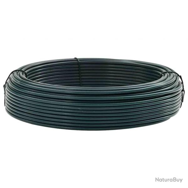 Fil de clture Vert 80 m Acier recouvert de PVC