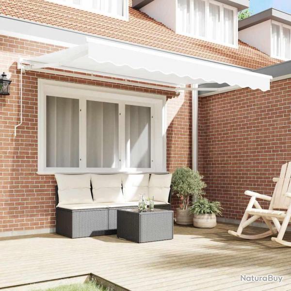 Auvent Rtractable Blanc 350x200 cm