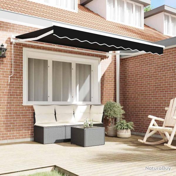 Auvent Rtractable Noir 350x200 cm
