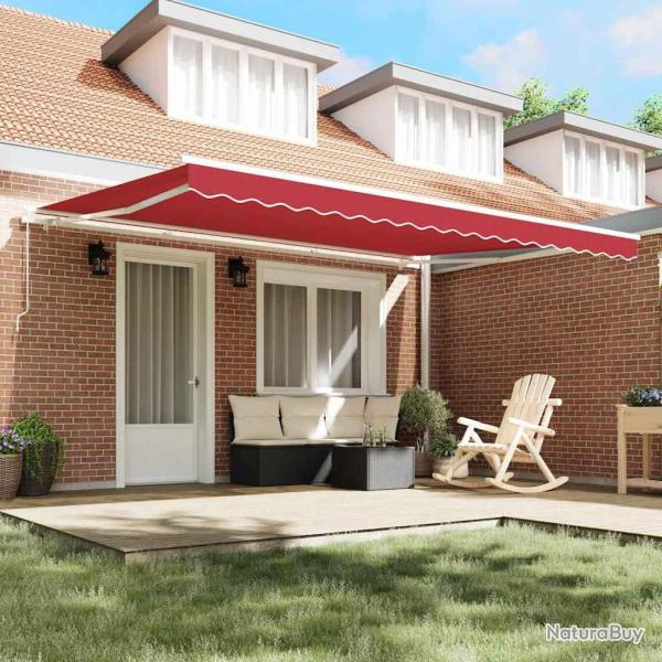 Tissu de remplacement de store pour cadre de 4,5 x 3 m Rouge