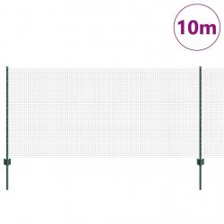 Set de Clôture de Jardin Set de 2 Vert Métal 10 x 1 m Durable