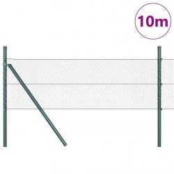 Clôture hexagonale verte 0,4x10 m en acier