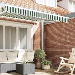 Rideau de store pour cadre de 3 m, vert et blanc, 2,8 x 0,2 m