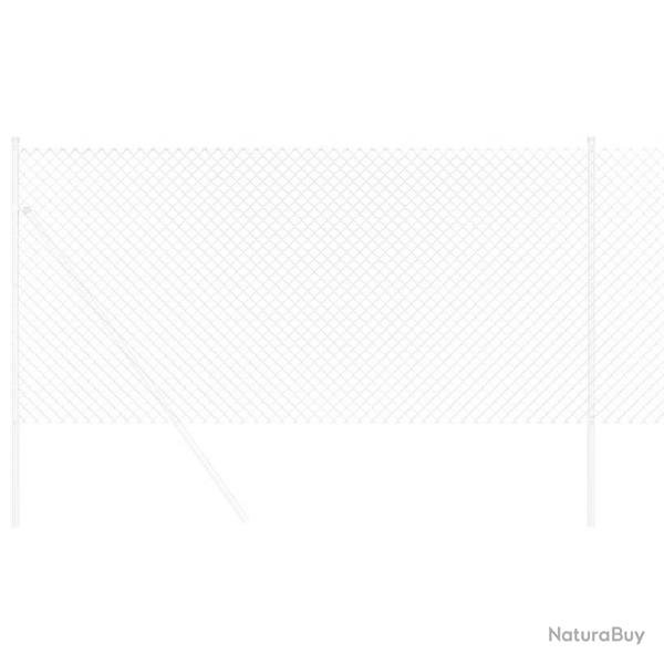 Clture Argent 10 x 1.2 m Acier galvanis