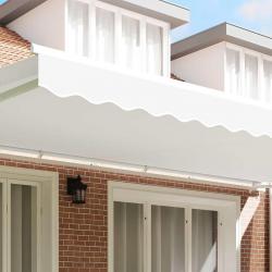 Voile de store pour cadre de 6 m en blanc, 5,8 x 0,2 m