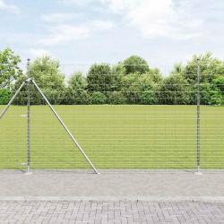 Clôture de champ 1,6 x 25 m en acier galvanisé