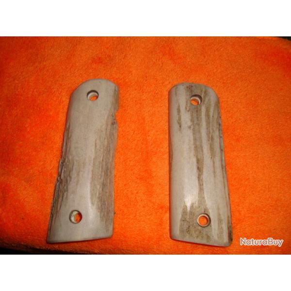PLAQUETTES EN CORNE POUR COLT 45