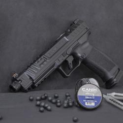 Pistolet de defense CO2 à balles de caoutchouc CANiK SFx RIVAL Cal.50 (18 Joules)