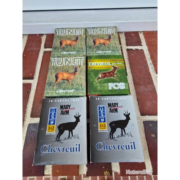 55 cartouches calibre 12 spcial chevreuil