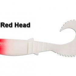 Leurre souple Savage Gear Cannibal curltail 10cm red head