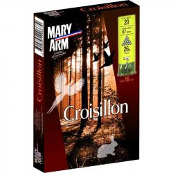BOITE DE 10 CARTOUCHES MARY ARM CROISILLON 26G BOURRE GRASSE CAL.20/67 PLOMB 9