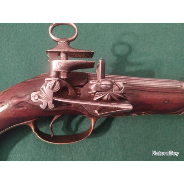 Pistolet  silex Espagnole ( Miquelet )  circa 1780