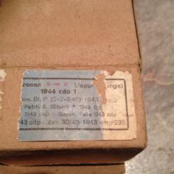 boite vide cartouches mauser smk l spur 1944 ww2