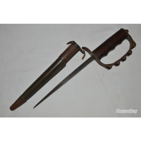 POIGNARD DE TRANCHEE AMERICAIN US.MODELE 1917-TRENCH KNIFE 1917-CORPS EXPEDITIONNAIRE AMERICAIN 1917